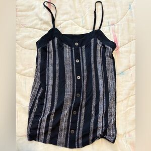 REITMANS Navy & White Striped Camisole, Size XXS